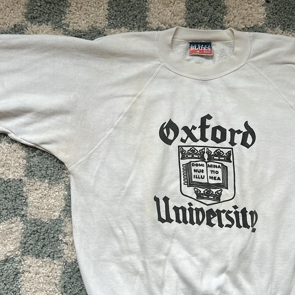 VINTAGE! Oxford University Crewneck Sweatshirt - Picture 3 of 4